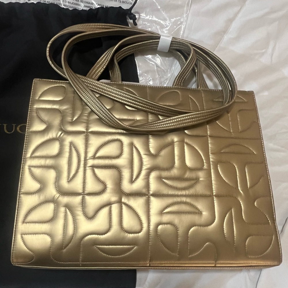 Moose Knuckles x Telfar Quilted Medium Shopper - Gold